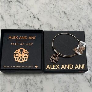 Alex and Ani Rose Gold Charm Bracelet